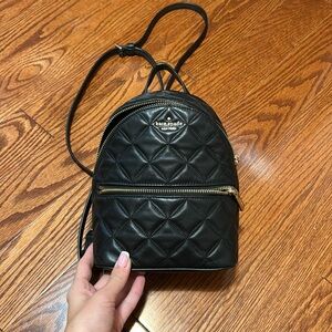 kate spade Black Quilted Mini Backpack